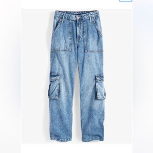 On 34th High Rise Cargo Wide Leg Jeans by Macy’s